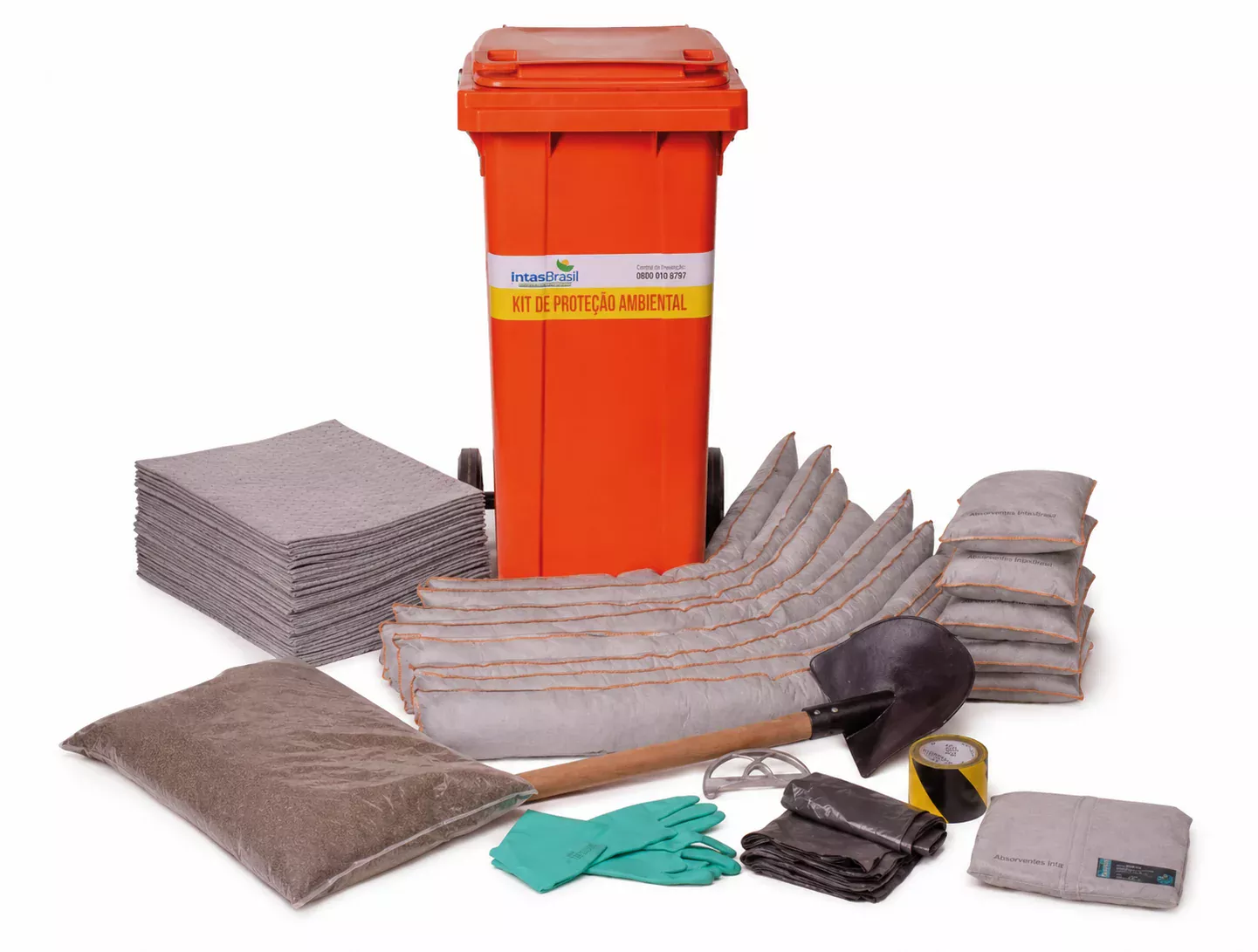 4120 - Kit Proteção Ambiental 120 litros - Linha Cinza - Container